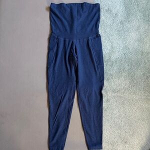 Beyong Yoga: Beyond the Bump Midnight Blue Maternity Leggings